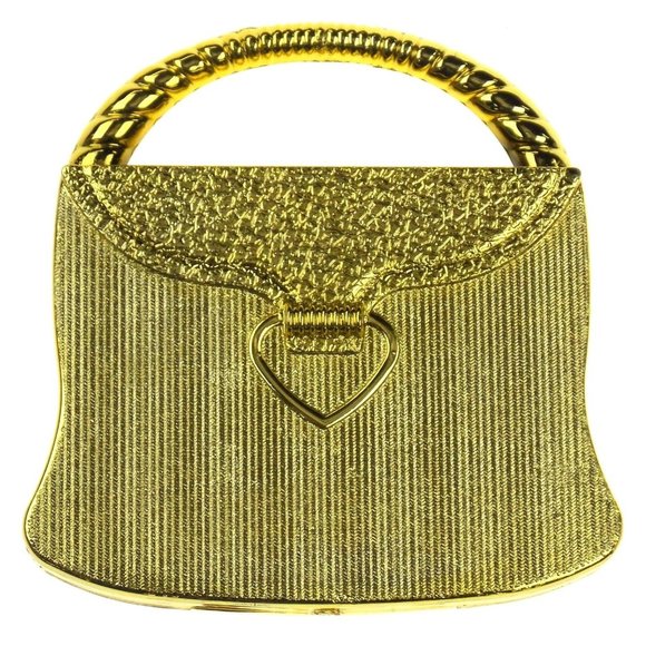 Fashioncraft 5968 Gold Purse Compact Mirror Wholesale Lot 20 Women Favor Gift - Picture 4 of 4